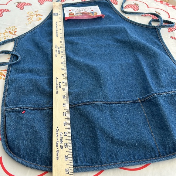Never Trust A Skinny Cook Handmade Denim Apron NWOT Get Ready For Barbecue - Picture 8 of 14